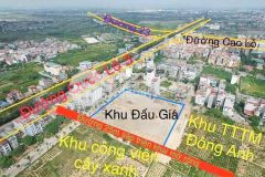 Bán 113m đất đấu giá x7 uy nỗ đông anh trung tâm thị trấn