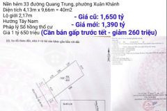 Bán nền phường xuân khánh quận ninh kiều giá dưới 1,5 tỷ