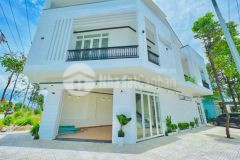 Nhà cho thuê trệt 1 lầu góc 2 mặt tiền trục chính đường d1, kdc hồng loan