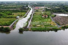 Nền thổ cư mặt tiền sông vàm cỏ đông