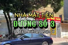 Bán nhà mặt tiền đường số 3, tân kiểng, quận 7 giá 47 tỷ