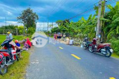 Cần bán miếng đất thổ cư mặt tiền tl 833c, ấp 5 quê mỹ thạnh, huyện tân trụ, long an