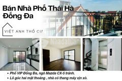 Bán nhà phố thái hà,mặt tiền rộng,lô góc thoáng sáng,38mx6t,giá 13.6 tỷ,lh 0396935190.