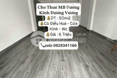 Cho thuê mặt bằng đường kinh dương vương