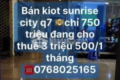 Chủ cần bán gấp gấp nên giảm còn 680 triệu kiôt sunrrise city q7.