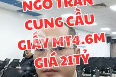 Nhà 6t thang máy trần cung cầu giấy mt 4.6m 65m2 giá 21 tỷ.