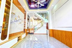 Nhà mới 100 2 lầu st full nội thất hẻm 588 huỳnh tấn phát, quận 7