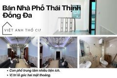 Bán nhà phố thái thịnh,sổ đỏ chính chủ,lô góc hai thoáng,33mx4t,giá 6.5 tỷ,lh 0396935190.