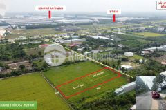 1054m2 đất mặt tiền ấp 10, lương hòa, bến lức, long an có 300m2 thổ giá 8,5 tỷ
