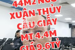 Nhà 4t ngõ xuân thủy cầu giấy 44m2 mt4.4m giá 9.6 tỷ.