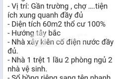 Bán nhà phường tân hạnh tp biên hoà dt 60m2 shr chỉ 2 tỷ 650 tr. lh 0907673146.