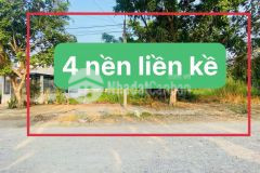Bán 4 nền liền kề hiếm có tại khu tđc tân phú thạnh h. châu thành a hậu giang
