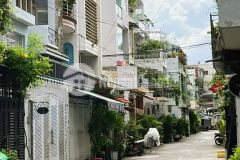 50m2 hxh 6m thông cmt8, cư xá tự do, 4 tầng, 5 pn, xe hơi ngủ trong nhà