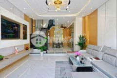 Cg. bán siêu phẩm 1 trệt 2 lầu mới 100 đường d15 kdc hồng loan có hẻm hông 2m 4 phòng ngủ ful