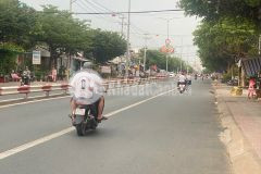 Bán đất mặt tiền đường phạm hùng phường 9 vĩnh long gần trường trương vương, công an p9