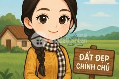 Cg. chỉ 2.9 tỷ có ngay 1.208,7m² đất có 160m² thổ cư mặt tiền lộ cái chanh