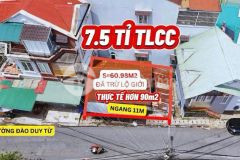 Bán đất tặng nhà cấp 4 mặt tiền đào duy từ phường 4