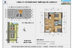 Bán căn hộ 74m² tầng đẹp, ban công hướng nam tại kđt thanh hà cienco 5 có thể cải tạo thành 3 ngủ