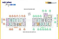 Bcons solary 2pn 2wc căn góc siêu hiếm view landmark81