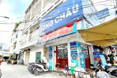 Cho thuê nhà 2 lầu góc 2 mặt tiền đường nguyễn thị tần p.2 quận 8