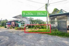 Cặp nền hiếm đẹp đs 3 vị trí kinh doanh. chủ cần bán 2 nền liền kề 180m2 đường số 3 kdc đông phú