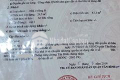 33m2 cách mạng tháng 8, hẻm 4m, 2 mặt hẻm, 3ty94