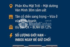 Sale ngay shophouse phân khu mặt trời mặt tiền đẹp lợi nhuận khủng