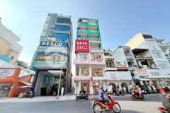 Cho thuê tòa nhà 6 lầu mặt tiền kinh doanh đường nguyễn trãi p.2 quận 5