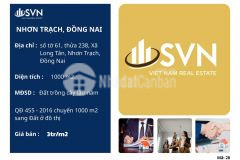 Đất nền trung tâm hành chính nhơn trạch vị trí vàng khai thác kinh doanh