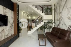 Cho thuê nhà 1 trệt 1 lầu mới đẹp kdc phú an p. hưng phú tp. cần thơ full nội thất