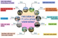 Đất nền 2 mặt tiền view sông đà đầu tư là thắng