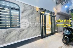 Hẻm ô tô cách 7m, nhà đẹp 2 tầng 3pn 37m2, p1 bình thạnh, giá 5.x ty