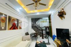 Bán nhà phố tân mai hoàng mai, ngõ rộng thông hồ đền lừ, nhà đẹp 5 tầng tặng nội thất.