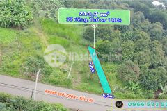 Bán đất thổ cư 6,7mx35m mt đường nhựa suối chồn bầu cối p bảo vinh. giá chỉ 1,450 tỷ.