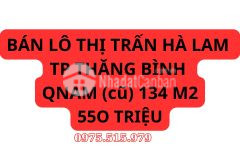 Bán đất đẹp trung tâm hà lam, thăng bình sổ đỏ chính chủ 622 giá chỉ 5xx