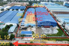 Bán nhà xưởng tdt 20.405m2 skc xã đức hòa hạ, đức hòa giá 130 tỷ