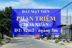 Bán lô đất mặt tiền phan triêm giá rẻ