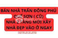 Bán nhanh nhà 2 tầng kiên cố đông phú, quế sơn