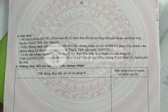 Hơn 3 tỷ xíu có ngay 100m2 đất, full thổ cư, mt hơn 5m, đường thông rộng tại cánh chủ bình yên