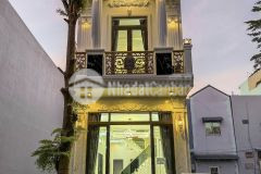 Nhà lầu gần đh nam cần thơ lộ nhựa ô tô đậu trong nhà