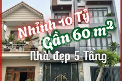 Mặt tiền q.8, gân 60m², nhinh 10 tỷ, 5 tầng, 6pn, 4wc, nơ hâu