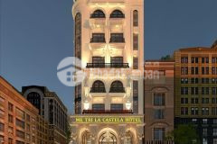 Bán tòa khách sạn 4 sao mặt phô bạch mai phố huế dt 672m2. lô góc. giá 600 tỷ