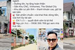 Biệt thự góc 2 mặt tiền lò lu ngay chợ kinh doanh đa ngành 215m² q9