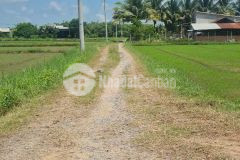 Bán đất lúa 2 mặt tiền xã tân phú, đức hòa tdt 680m2 giá 700 triệu