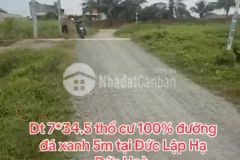 Bán đất thổ cư, đường đá xanh 5m xã đức lập hạ dt 241m2 giá 1,4 tỷ