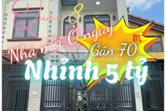 Nhà mơi ơ ngay q.8, gân 50m², nhỉnh 5 tỷ, hẻm 3.5m nha chinh chu 0918846608