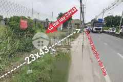 Bán đất mặt tiền nguyễn văn bứa hóc môn 23 x 43m giá 22 tỷ