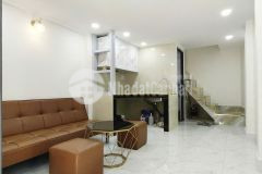 Nhà mới đẹp trung tâm q6 dưới 4đ hẻm 3m thông gần mặt tiền 4 tầng 3pn 4wc shr hướng đông