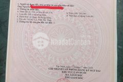 Bán nền thổ cư mt đường liên xã tân trạch mỹ lệ, dt 103m2 giá 850 triệu