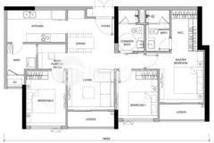 Bán căn 3pn phân khu cao cấp the senique giá chỉ 6,02 tỷ thu về 86m2 thông thủy
